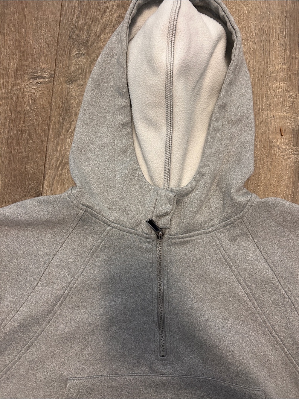 Kids' Light Gray Hooded Puffer Jacket - Picture 2 of 3